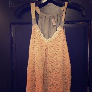 Beaded Lacey Sleeveless Top